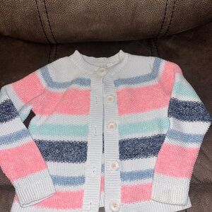 Colorful Striped Kids Cardigan Sweater
